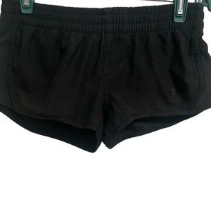 NIKE Solid Black Dolphin Cut Pocket Athletic Shorts Small